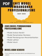 Jenis Model Pembangunan Profesionalisme