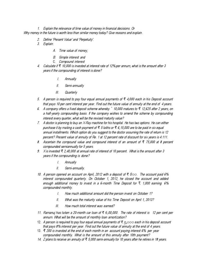 Assignment 2 | PDF | Time Value Of Money | Present Value