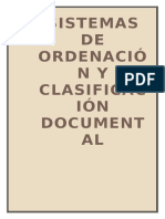 Sistemas de Ordenación y Clasificación Documental