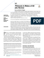 Pediatric Urology Prevalence of Phimosis in Males of All Ages: Systematic Review