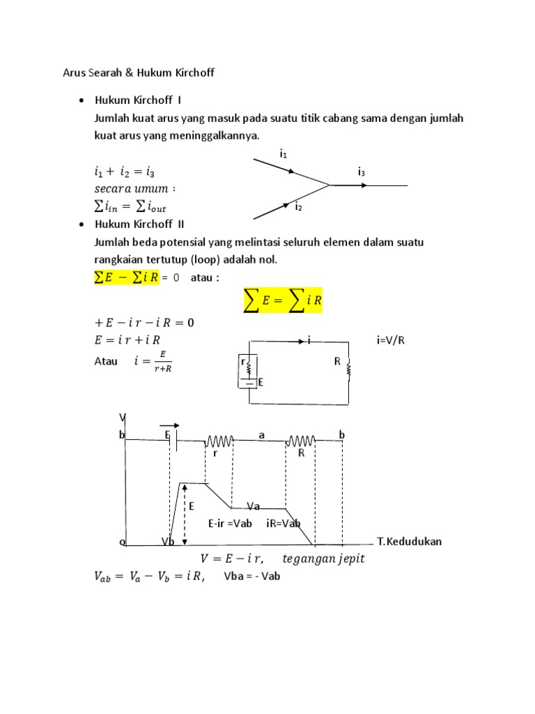 Hukum Kirchoff dan Arus Searah | PDF