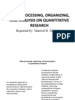 Data, Processing, Organizing, and Analysis