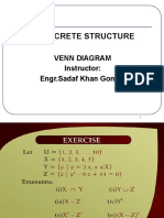 Discrete Structure: Venn Diagram Instructor: Engr - Sadaf Khan Gondal
