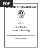 B.Sc. III Nanotechnology