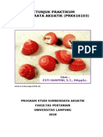 2018 - Petunjuk Praktikum Avertebrata Air Sda