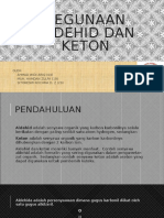 Kegunaan Aldehid Dan Keton