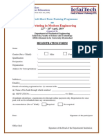 3D Printing STTP Registration Form