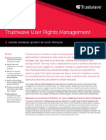 Trustwave User Rights Management: Ensure Database Security by Least Privilege