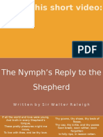 The Nymph's Reply To The Shepherd