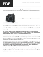 Understanding Input Sensitivity