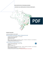 LISTAGEM DE INSTITUTOS DE TÉCNOLOGIAS NO BRASIL - Pesquisa Coordenação Civil