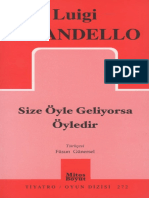  Luigi Pirandello - Size Öyle Geliyorsa Öyledir