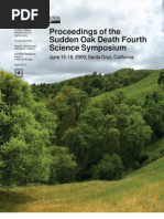 Proceedings of the Sudden Oak Death Fourth Science Symposium