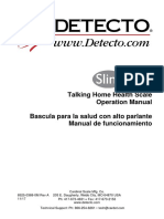 Talking Home Health Scale Operation Manual Bascula para La Salud Con Alto Parlante Manual de Funcionamiento