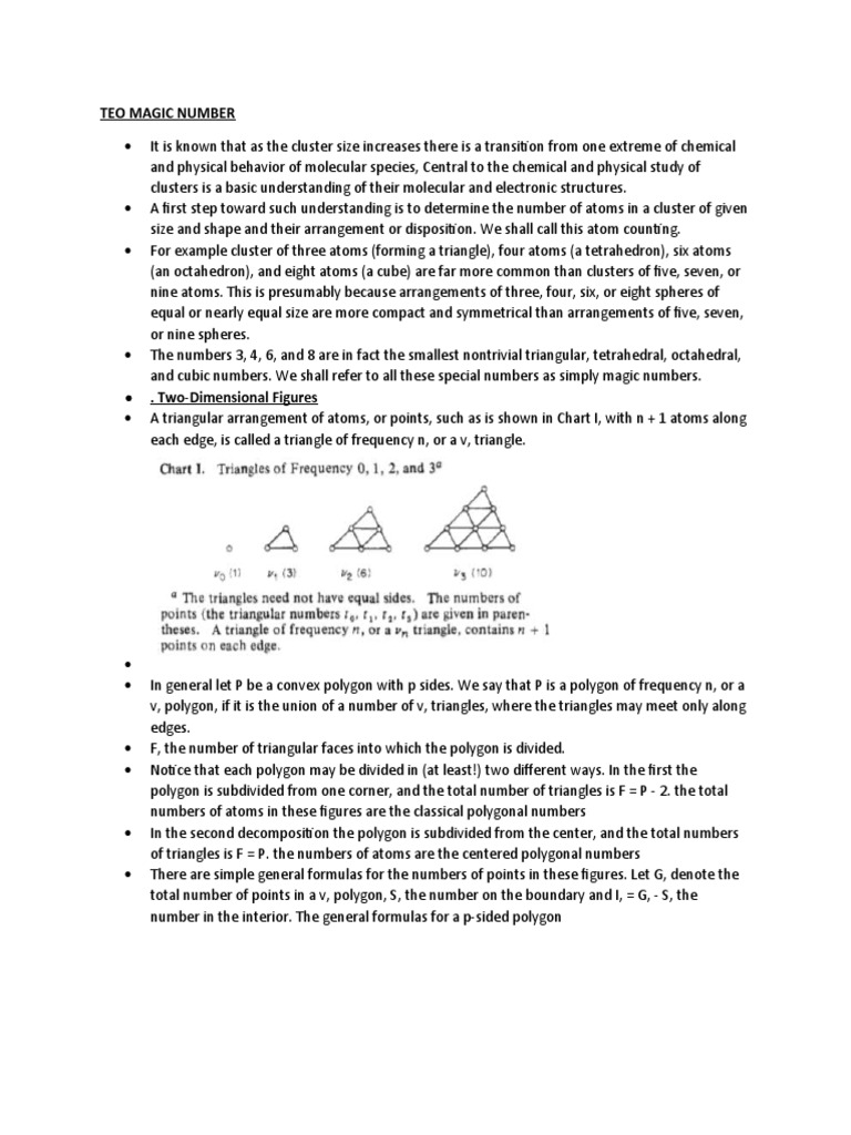 Teo Magic Number | PDF | Tetrahedron | Euclidean Geometry