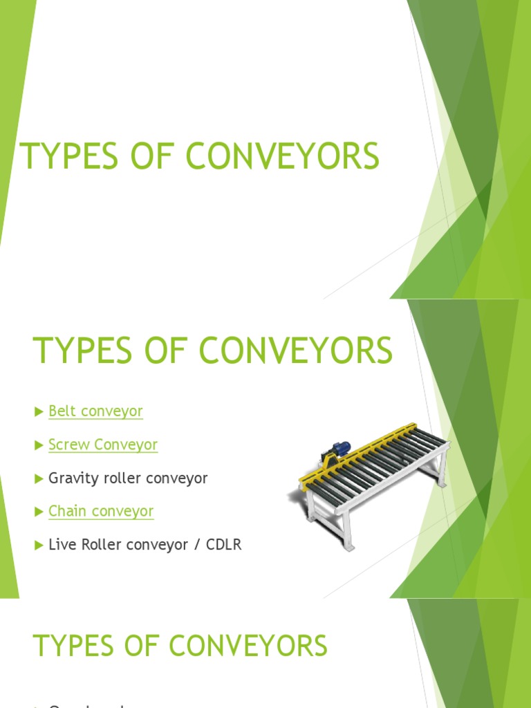 Overview of Conveyor Types | PDF | Mechanical Engineering ...