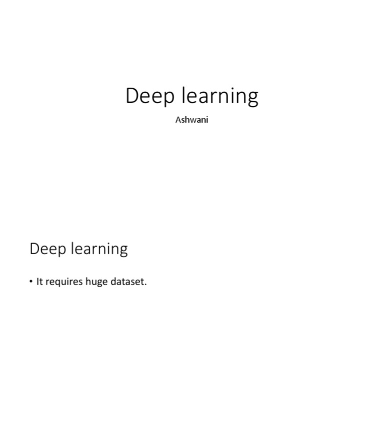 Understanding Deep Learning Basics | PDF