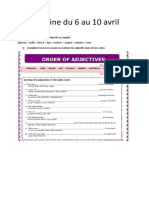Semaine Du 6 Au 10 Avril - 5e PDF