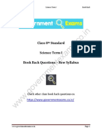 Class 8th STD Science Term I Book Back - WWW - Governmentexams.co - in
