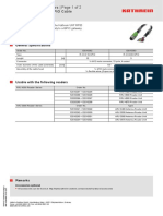 RRU ARU M12 Male 12 Poles Connecting GPIO Cable