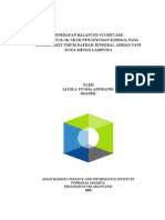 Penerapan Balanced Scorecard Sebagai Tolok Ukur Pengukuran Kinerja