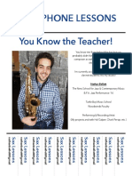 Saxophone Lessons You Know The Teacher!: Nathan Bellott