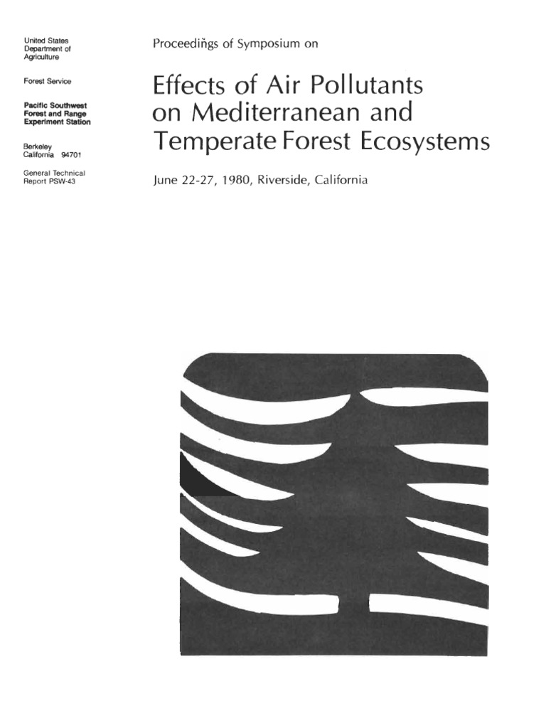 Effects of Air Pollutants On Mediterranean and Temperate Forest ...