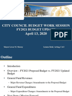 City Presentation On Budget Reductions