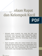 Pengelolaan Rapat Dan Kelompok Kecil