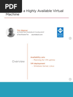 Deploying A Highly Available Virtual Machine: Tim Warner