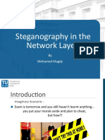 Steganography in The Network Layer - Advanced Network Security