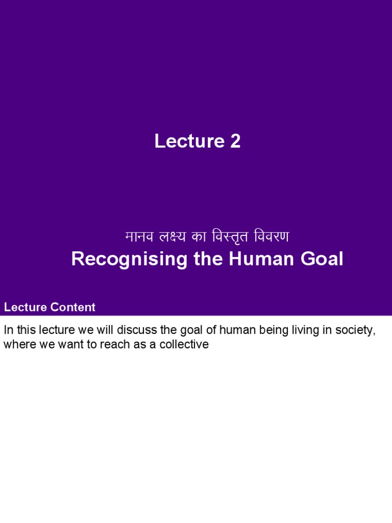 L2 - Human Goal (Individual and Collective) | PDF | Business