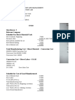 Question No 2 Relevant Company Schedule For Direct Material Used