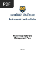 Hazardous Materials Management Plan 2016