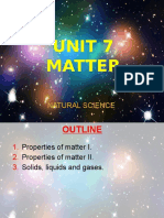 Unit 7 Matter: Natural Science