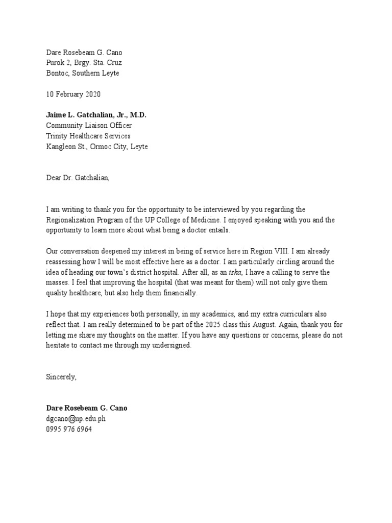 Thank You Note | PDF