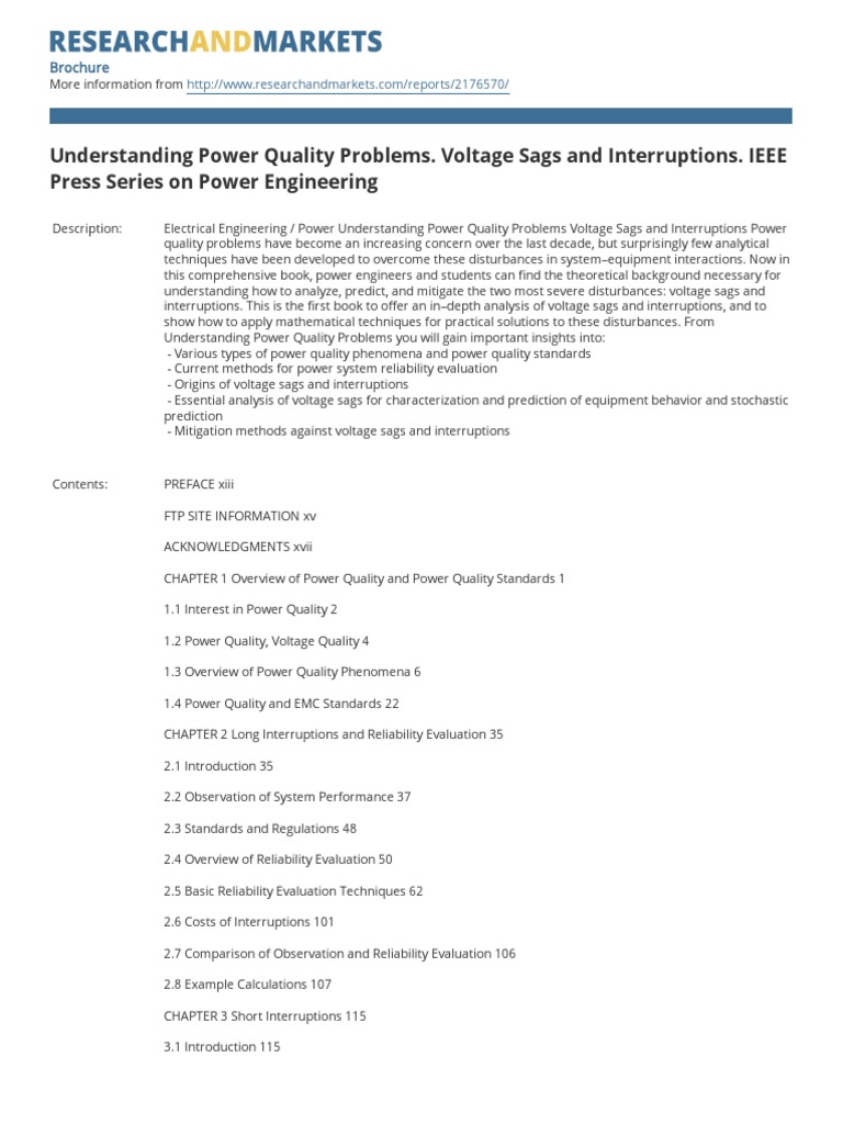 Understanding Power Quality Problems