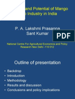 Progress and Potential of Mango Pulp Industry in India: P. A. Lakshmi Prasanna Sant Kumar