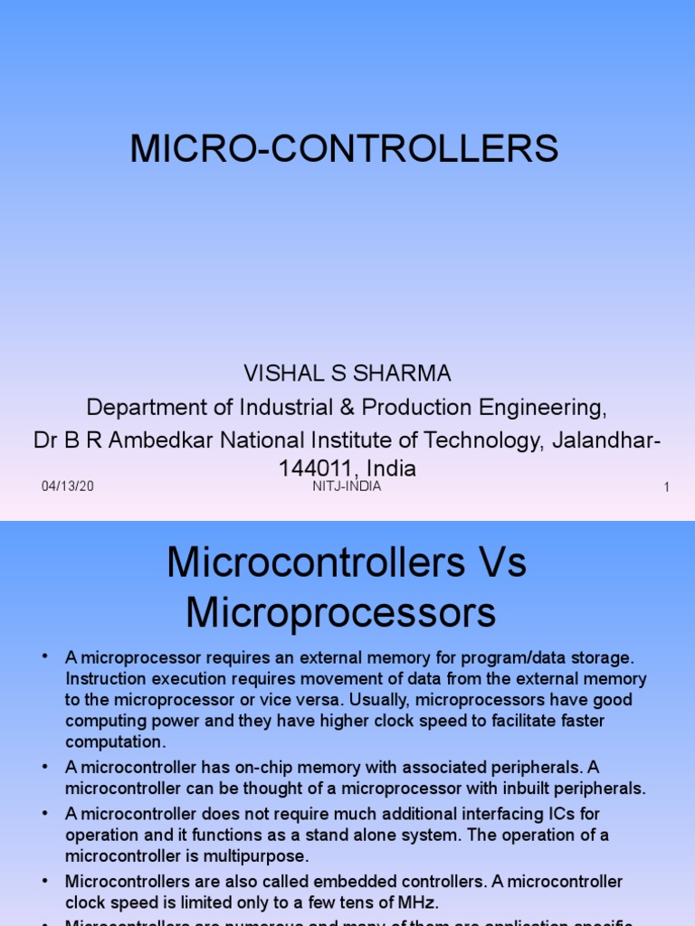Microcontroller PDF Radio Microcontroller