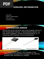 Sensors Information: - Sub:Esiot - Name:Chetana Bafna - ROLL NO:60 - Class:Te (Comp)