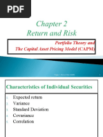 Portfolio Theory and The Capital Asset Pricing Model (CAPM) : Chapter 2 - Return & Risk (CAPM)