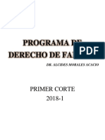 Resumen Del Programa de Derecho de Familia PDF