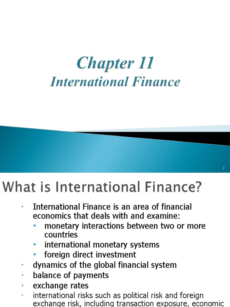 Overview of International Finance | PDF | Foreign Exchange Market ...
