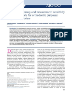 Diagnostic Accuracy and Measurement Sensitivity of Digital Models For Orthodontic Purposes: A Systematic Review