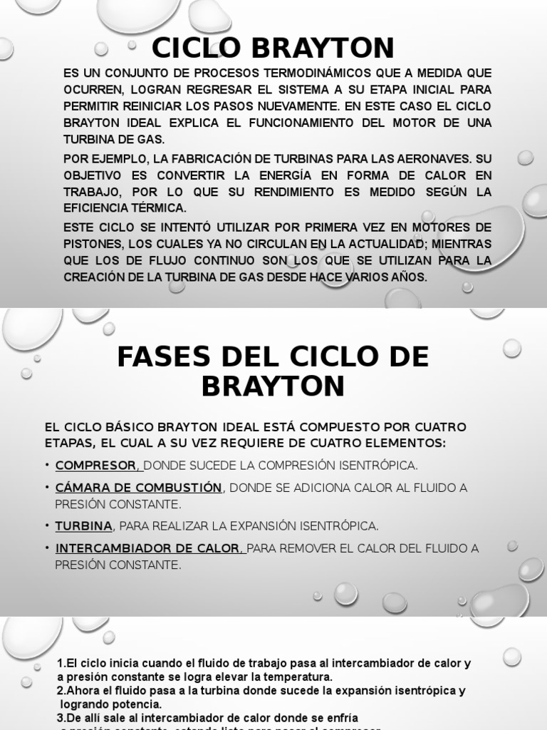 Ciclo Brayton | PDF | Física | Termodinámica