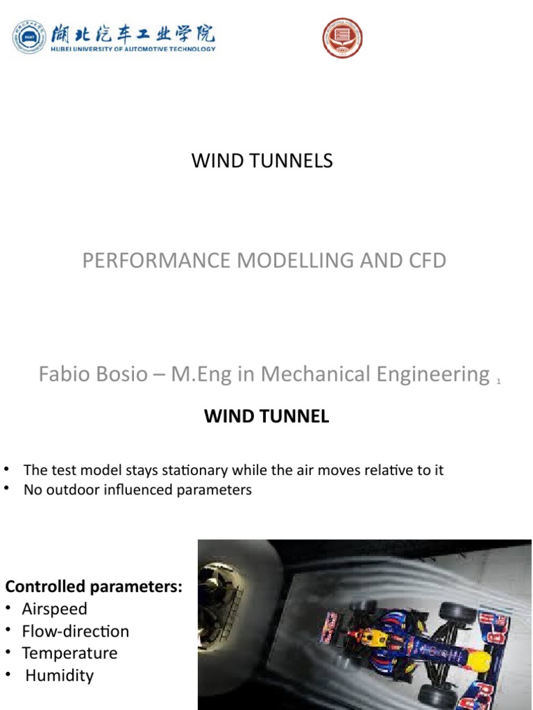Performance Modelling and CFD: Wind Tunnels | PDF | Wind Tunnel | Wound