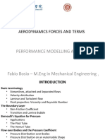 Performance Modelling and CFD: Aerodynamics Forces and Terms