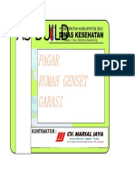 As Build Drawing: Pagar Rumah Genset Garasi