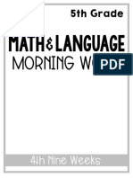 Math & Language: Morning Work