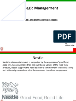 Strategic Management: Topic: PEST and SWOT Analysis of Nestle